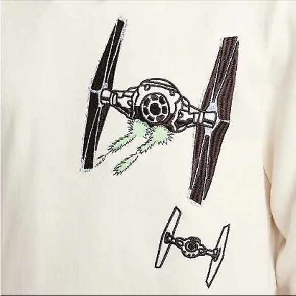 Disney 100 Star Wars Hoodie Sweatshirt Shirt Tie Fighter Falcon Hans Solo XXL - Picture 4 of 10